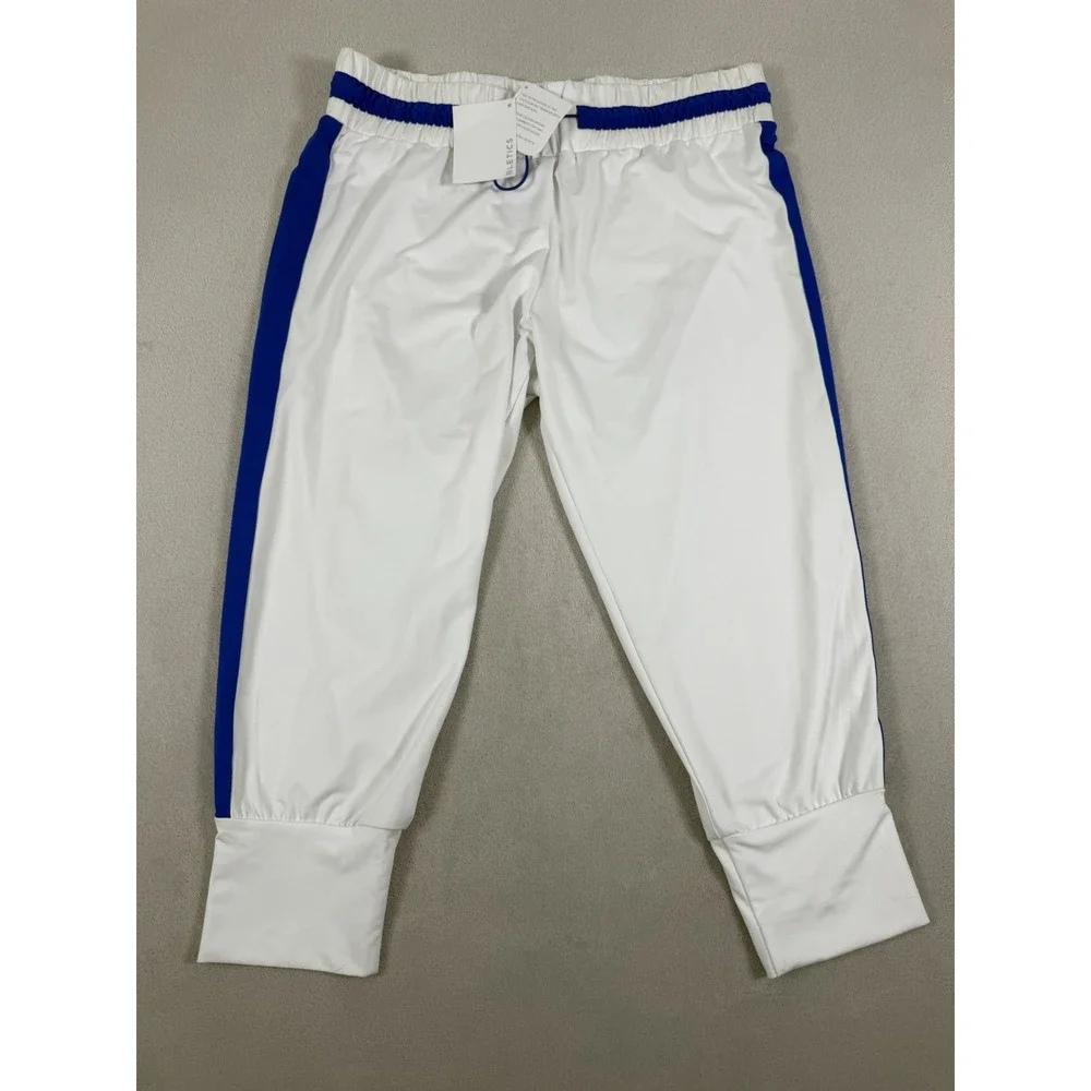 Fabletics Victoria Pants Short Contrast Tuxedo Track Pants Women's Size L